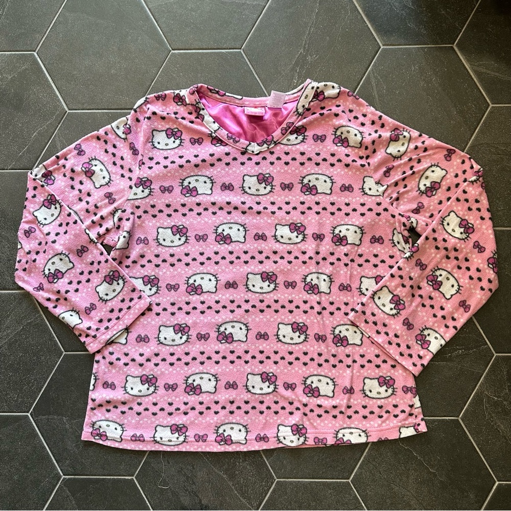 2014 Hello Kitty Pink Pj Pajama Top